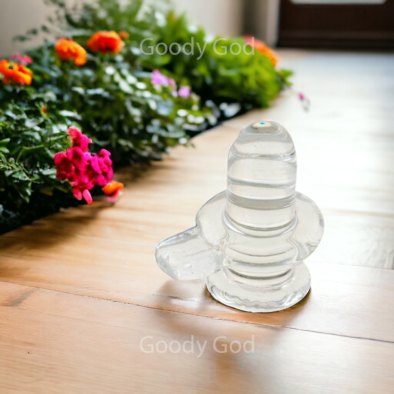 Goodygod Crystal shivling | Sphatik shivlingam
