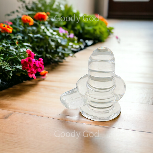 Goodygod Crystal shivling | Sphatik shivlingam