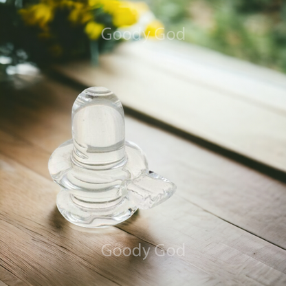 Goodygod Crystal shivling | Sphatik shivlingam